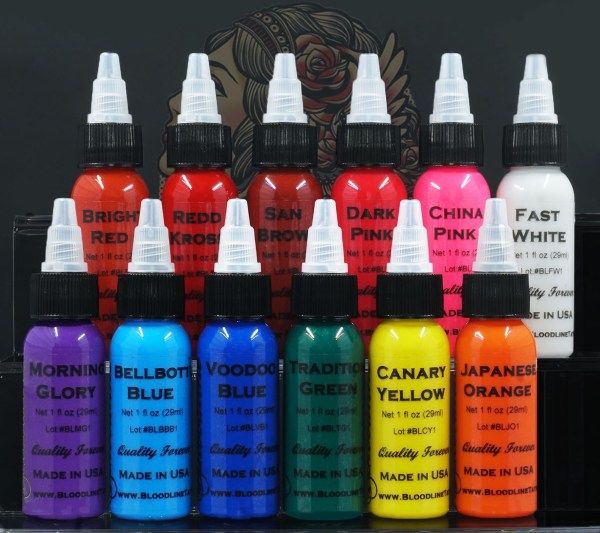 Bloodline 12 Colour Ink Set – Studio One Tattoo Supplies